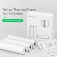 thumbnail image 3 of PeriPage Rouleau de Papier Thermique pour Notes 107 x 30 mm Sans BPA Non Adhésif Papier d'Impression de Reçus Imperméable Résistant à l'Huile Résistant à la Friction pour PeriPage A9 MaxA9s Max Imprimante Mobile Thermique Sans Fil, 3, 3 of 7