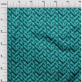 thumbnail image 3 of oneOone Cotton Silk Turquoise Blue Fabric Abstract Sewing Craft Projects Fabric Prints By Yard 42 Inch Wide, 3 of 4