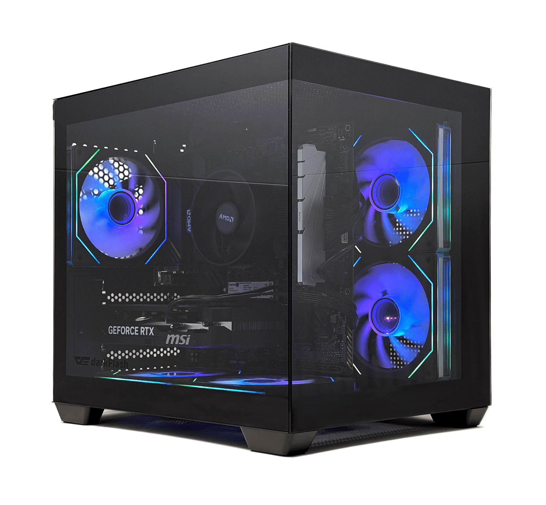 Unitechx Gaming RGB Desktop Tower PC- Intel Core i7 6700 / 16 GB RAM / 1TB SSD /Nvidia GeForce RTX 3050 / Windows 11 Pro