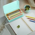 thumbnail image 4 of Dvruxg Plastic Cosmetics Case, Large Capacity Box, Hard Crayon Box Storage with Snap-Tight Lid for Office Supplies(Light Green), 4 of 5