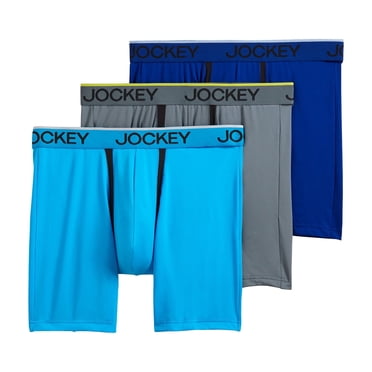 Jockey Caleçon Boxeur pour Hommes en Microfibre avec Pochette Anti-Frottement de 6 Po - Lot de 3