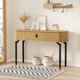 thumbnail image 1 of BeesClover Table Console de 47 Pouces avec Rangement, Table Étroite pour Sofa pour Entrée Ou Couloir, avec Tiroirs et Tablette Ouverte, Table d'Appoint pour Salon, Chambre, 1 of 8