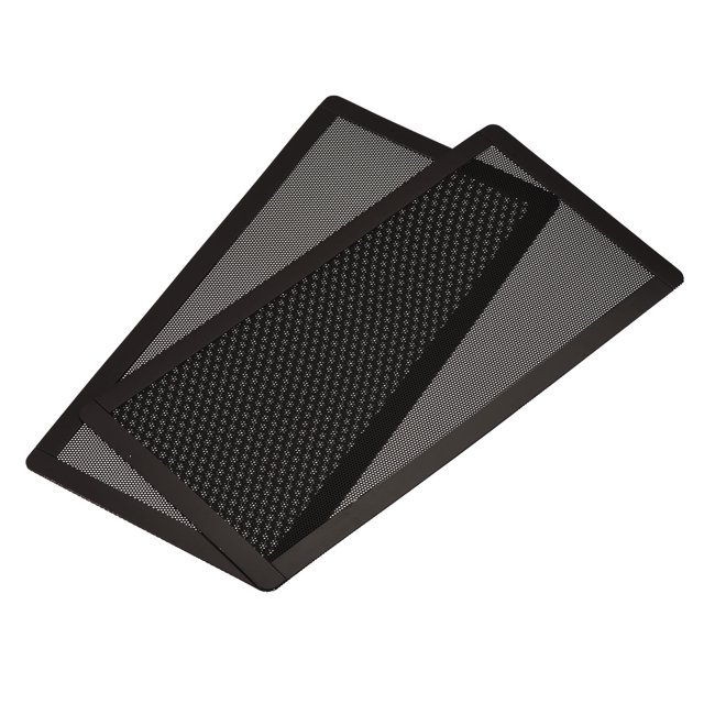 Unique Bargains 120mmx240mm Mesh Magnetic Dustproof Cover Computer Fan Filter Grills Black 2 Pack