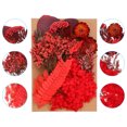 thumbnail image 3 of Unique Bargains Natural Dried Flowers Multiple Colorful Real Dried Pressed Flowers Plant Red Style, 3 of 5