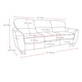 thumbnail image 5 of CorLiving Jazz Red Bonded Leather Sofa, 5 of 5