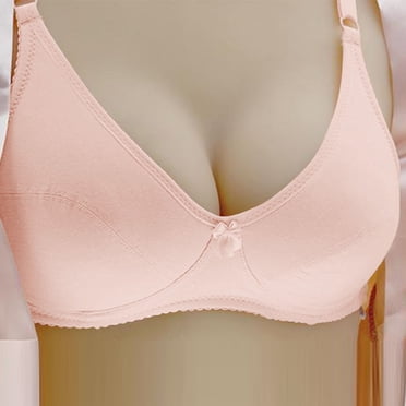 Pcksrro full coverage bra for women Wireless Bra no UnderwireWomen's Solid Color Backless Sexy Seamless Push-Up U-Shaped Beautiful Back Underwear Everyday Bras