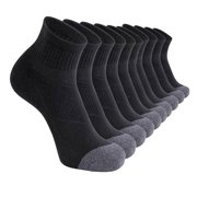 Cameland Men's Athletic Socks Casual Solid Color Sweat-absorbing Breathable And Outdoor Socks For Sports 5 Pairs