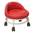 thumbnail image 4 of Abbracc Low Rolling Seat Pulley Stool Pedicure Stool Roller Seat Short Stool for Library red, 4 of 9