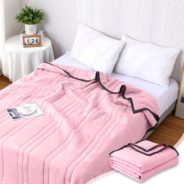 Washed Summer Quilt Solid Color Air Conditioning Quilt Washable Summer Gift Summer Quilt
