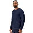thumbnail image 4 of Hanes Mens Sport FreshIQ Cool DRI Long Sleeve Tee 2-Pack, S, Navy, 4 of 9