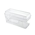 thumbnail image 1 of Abbracc 2 Tier Automatic Rolling Drink Storage Rack Can Dispenser Clear Canned Food Bins with Lid, 1 of 9