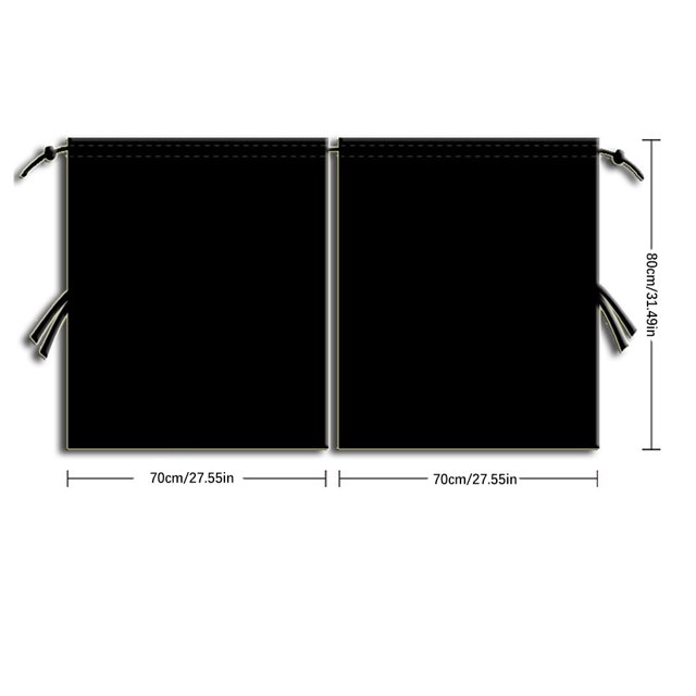 pitrice Rideau d'Isolation pour Voiture Intérieur avant Arrière Pare-Soleil Léger Noir Rideau Protection Universelle Accessoires d'Air Noir/2 Couches