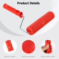 thumbnail image 4 of 6 PCS Wood Grain Paint Tool Set, Soft Rubber Wood Grain Painting Tools, Textured Pattern Roller with Handle for Wall Floor Furniture, Wood Grain Painting Tool Kit for DIY Room Decoration, 4 of 6