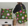 thumbnail image 5 of Soimoi Tissu Satin Modal Vert Imprimé Donuts par Yard 42 Pouces de Large, 5 of 5