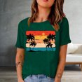 thumbnail image 2 of Birdeem Fashion Woman Print Round-Neck Short Sleeve T-Shirt Printing Loose Blouse Tops, 2 of 4