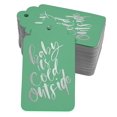 thumbnail image 1 of Inkdotpot 100 Pack Real Silver Foil Paper Tags Baby It's Cold Outside Baby Shower Favor Hang Tag, 1 of 6