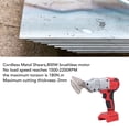 thumbnail image 4 of Sheet Metal Cutter, Cordless Metal Shears 800W Brushless Motor  for Stainless Steel, 4 of 7