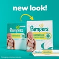 thumbnail image 2 of Baby Wipes Pampers Sensitive, Clinically Proven, Fragrance Free, Water Based, Hypoallergenic Baby Wipes, 336 Baby Wipes Total (4X Flip-Top Packs), 2 of 17