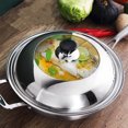 thumbnail image 2 of Maytalsory Easy-to-Clean Stainless Steel Wok Lid With Visualized Sturdy And Durable Frying Pans Lid 30cm, 2 of 6