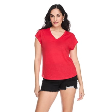 George Women's V-Neck Dolman-Sleeve Top