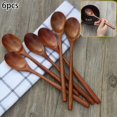 thumbnail image 3 of Luckyn Long Wooden Spoon Korean Style Wood Soup Spoons 30 Pcs, 3 of 9