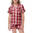 thumbnail image 2 of Winter Outfits Teens Girls Outfits Hildren's Shirt And Pants Set Christmas Pyjamas Set With Pockets Christmas Set, 2 of 5