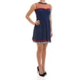 thumbnail image 2 of 658.00â‚¬ RED VALENTINO MR0VA4N8 Robe en Soie Bleue / Cannelle ( 40 ), 2 of 2