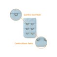 thumbnail image 4 of INSPIRE CHIC Women's 3 Rows 2 Hooks Underwear Bra Extender Brassiere Extension Hooks Strap Adapter Multi-Color-2 5, 4 of 5