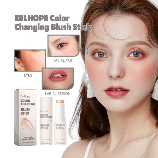 Up to 70% Off! Gspmoly Blush Makeup, Color Changing Powder Blusher Stick 7G Cream Blush