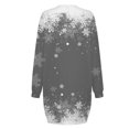 thumbnail image 4 of Kcodviy Chandail Imprimé de Noël pour Femme Haut Robes Longues Robe Col Rond Longues Robes Décontractées Longueur Genou pour Femmes Manche Ample Sans Capuche Robes Décontractées D'Enseignante Robe D, 4 of 5