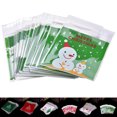thumbnail image 2 of 100PCS Christmas Treat Bags Creative Patterns Cookie Bags Candy Treat Bags, 2 of 2