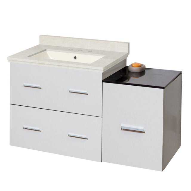 American Imaginations 37.75-in. W Vanity Set White AI-18845