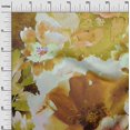 thumbnail image 3 of oneOone Polyester Spandex Lime Green Fabric Floral Sewing Material Print Fabric By The Yard 56 Inch Wide, 3 of 4