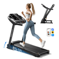 thumbnail image 1 of YPOO Tapis Roulant Pliant Portable pour la Maison/le Bureau, Tapis Électrique de Course et de Marche avec Inclinaison, Capacité de 300 lb, Contrôle par Application, Haut-Parleurs Bluetooth, Appareil d'Exercice, 1 of 6