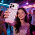 thumbnail image 1 of Vibrant LED Bowknot Phone Case, Built-in Light Up Phone Cases, Multiple Pattern & Flash Modes, Castle Phone Cases for iPhone 13/14/15/16/17, Perfect for Daily Use (iPhone 16,Floral), 1 of 8