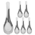 thumbnail image 1 of Ensemble de 6 Cuillères à Soupe en Acier Inoxydable Cuillères à Soupe Cuillère à Riz en Acier Inoxydable Cuillère à Soupe Cuillère Chinoise Cuillères à Soupe pour le Souper en Acier Inoxydable, 1 of 9