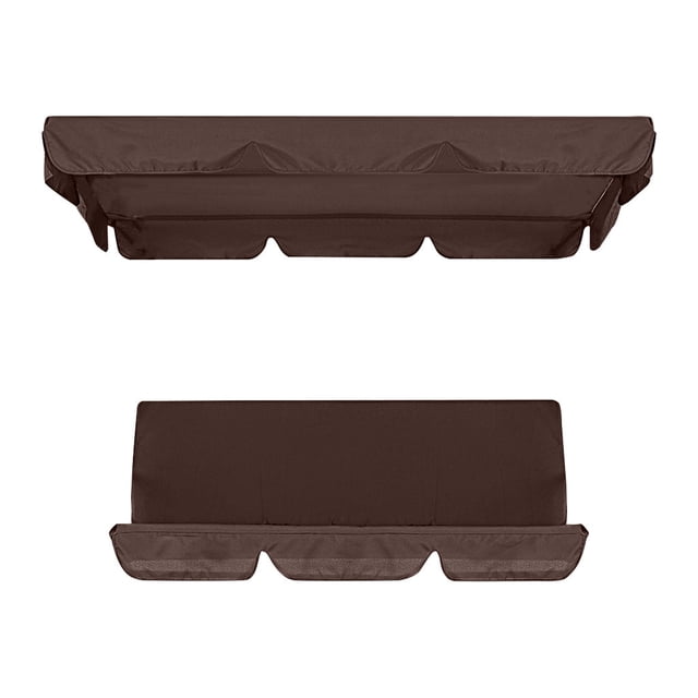 XZNGL Ensemble de Housses pour Auvent de Balançoire de Patio Housse Supérieure de Remplacement de Balançoire + Housse de Coussin de Balançoire