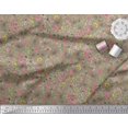 thumbnail image 3 of Soimoi Rayon Fabric Leaves,Butterfly & Flower Floral Fabric Prints By Yard 42 Inch Wide, 3 of 3
