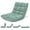Green, variant on Costway Adjustable 14-Position Floor Chair Folding Lazy Gaming Sofa Chair Cushioned New Green