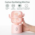 thumbnail image 4 of Small Desk Fan With 3 Speed Settings USB Powered Portable Table Fan For Home Office Outdoor Use 2400 mAh Battery, 4 of 7