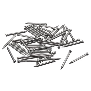 Unique Bargains Clous de Finition, Lot de 120, 25 mm, 1 Po, Quincaillerie pour Entraînement Manuel, Acier au Carbone, Clous à Tête Perdue