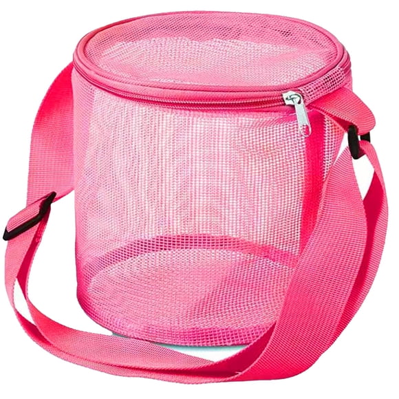 Home Textile Storage Practical Kids Beach Bag for Toys and Sand - Sea Themed Mesh Tote for Travel and Organization
