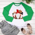 thumbnail image 4 of RKSTN Chandail pour Femmes de Noël à Col Rond, Chandail Imprimé du Père Noël, Manches Longues, Blouse Régulière à Empiècements, 4 of 5