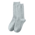 thumbnail image 1 of Women's Casual Home Solid Color Mid-Calf Socks, Warm Wool, Polyester, One Size Fits Shoe Sizes 35-42, 1 of 4