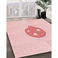 thumbnail image 3 of Ahgly Tapis Rectangulaire Lavable en Machine Intérieur Transitionnel Rouge Pastel Rose, 8 Pieds x 12 Pieds, 3 of 7
