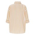 thumbnail image 4 of TIMIFIS Chemises à Manches Longues pour Femmes Grande Taille Chemise Rayée à Boutons Automne Col Rabattu Décontracté avec Manches Ajustables, 4 of 8