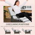 thumbnail image 4 of Outsunny Fauteuil Inclinable d'Extérieur en Rotin avec Dossier, Repose-Pieds et Coussin Réglables, 4 of 10