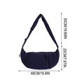 thumbnail image 3 of EGNMCR Organization and Storage, Storage Bins, Storage Containers Large Capacity Wide Shoulder Strap Nylon Bag Crossbody Bag Women's Student Pleated Dumpling Bag Commute Shoulder Bag Storage ba, 3 of 6