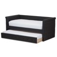 thumbnail image 1 of Baxton Studio Alena Fabric Daybed with Trundle in Dark Gray, 1 of 7