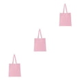 thumbnail image 4 of maskred Large Capacity Tote Bag Reliable Shopping Companion Sturdy And Durable pink 3Set, 4 of 6